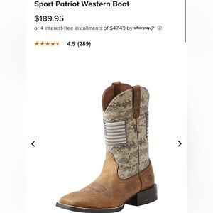 Ariat Men’s Sport Patriot Western Boot